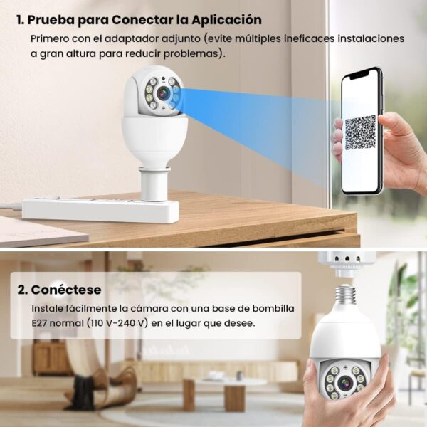 EASYTAO FOCO CON CÁMARA EXTERIOR 2MP (Q05) - Image 4