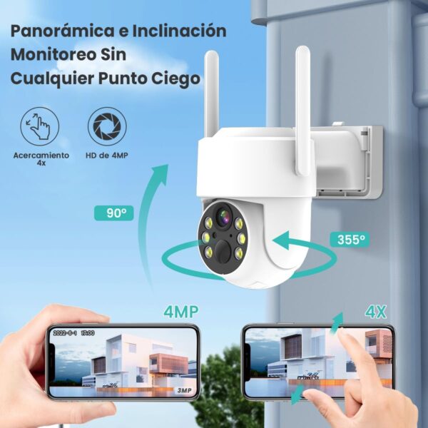 EASYTAO CÁMARA SEGURIDAD CON PANEL SOLAR 3MP (Q25) - Image 3