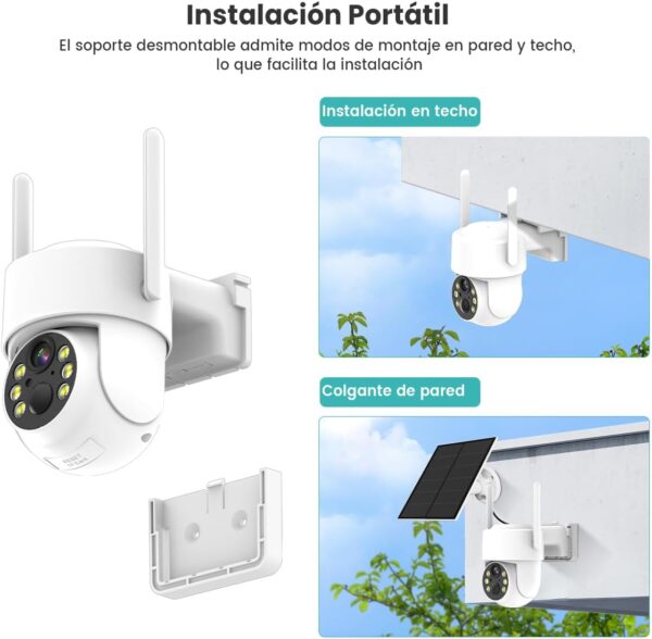 EASYTAO CÁMARA SEGURIDAD CON PANEL SOLAR 3MP (Q25) - Image 6