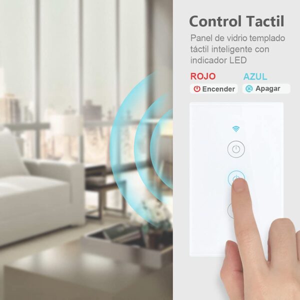 EASYTAO INTERRUPTOR INTELIGENTE WIFI 1 VIA CON NEUTRO (ET-ZNKG-2G01) - Image 3