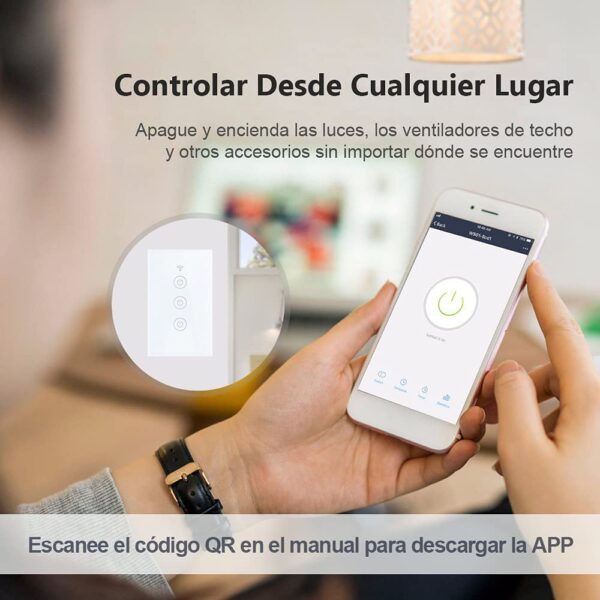 EASYTAO INTERRUPTOR INTELIGENTE WIFI 1 VIA CON NEUTRO (ET-ZNKG-2G01) - Image 4