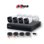 DAHUA KIT 4 CAM 1080 METAL C/AUDIO WIZSENSE 2 MEGAPIXELES WIZSENSE CON INTELIGENCIA ARTIFICIAL