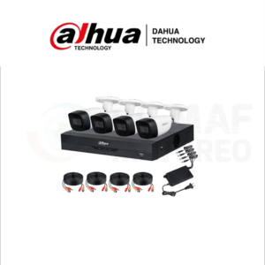 DAHUA KIT 4 CAM 5 MP METAL WIZSENSE (DH-KIT/XVR5104HS-4KL-I3/4-HFW1500CMN-A-0280B-S2)