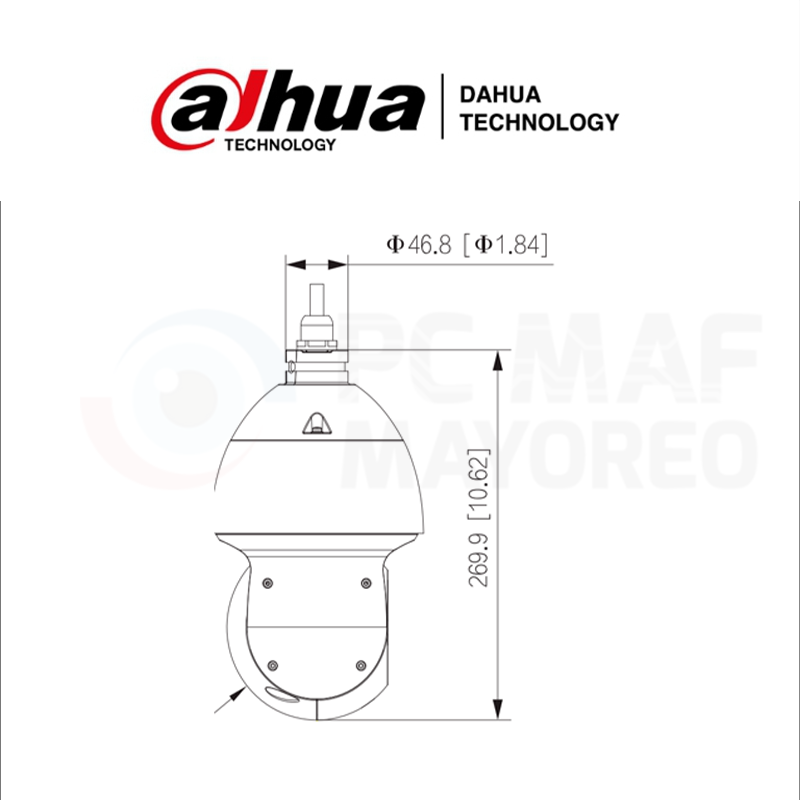 DAHUA PTZ 2MP 25X ZOOM AUDIO E&S (DH-SD49225DB-HC) - Image 2