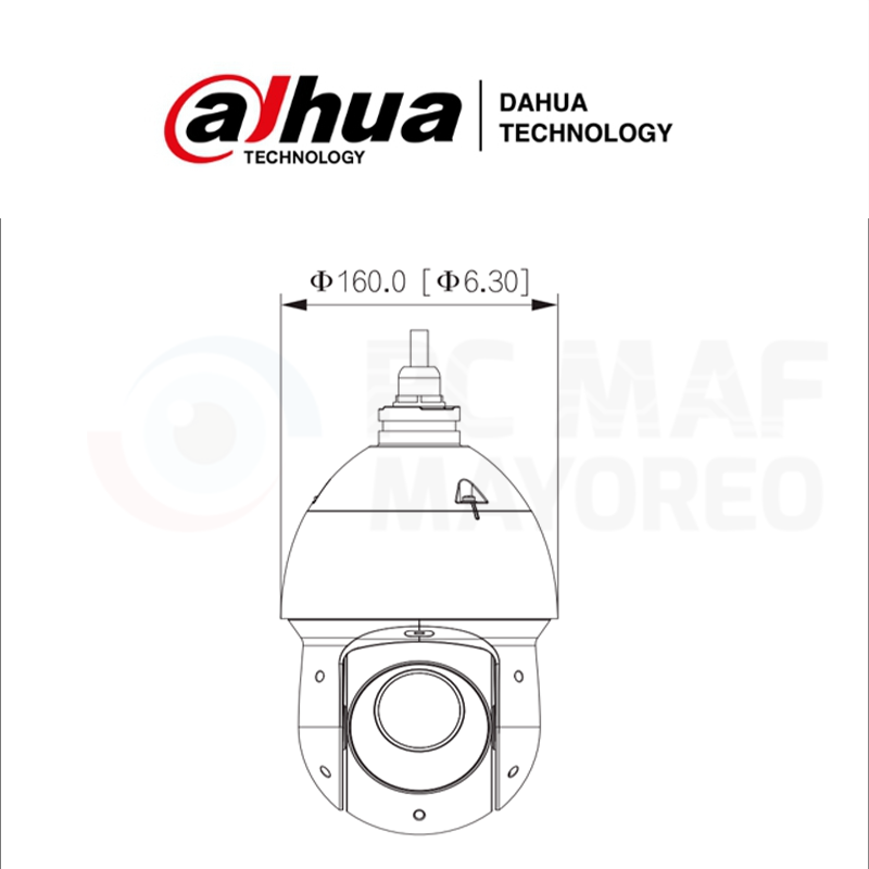DAHUA PTZ 2MP 25X ZOOM AUDIO E&S (DH-SD49225DB-HC) - Image 3