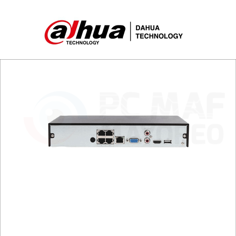 DAHUA NVR 4CH POE 8 MP (DHI-NVR1104HS-P-S3/H) - Image 2