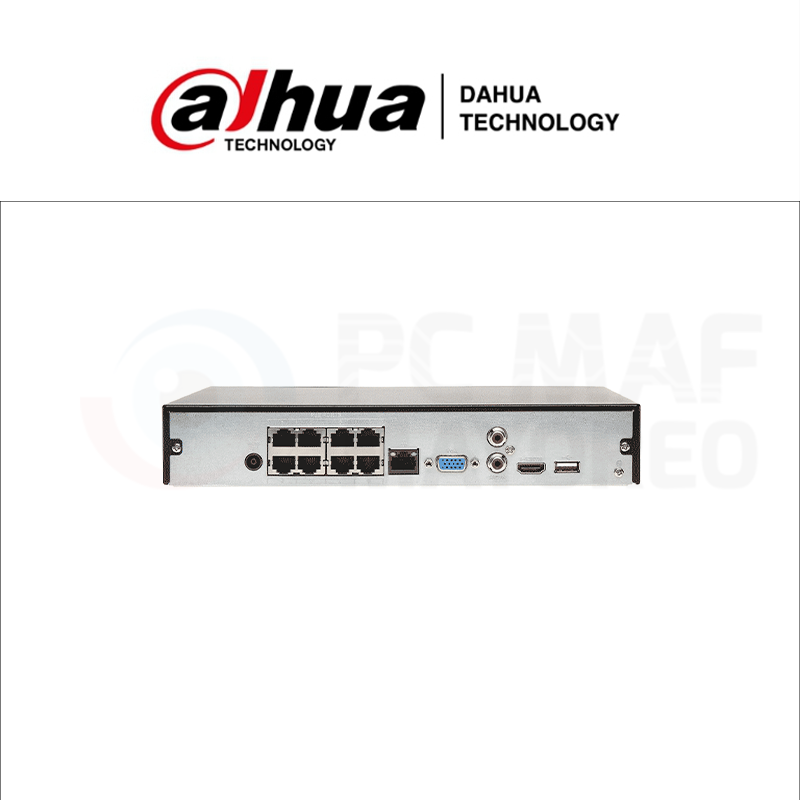 DAHUA NVR 8CH POE 8MP (DHI-NVR1108HS-8P-S3/H) - Image 2