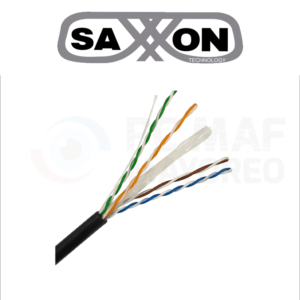 SAXXON CAT6 150MTS EXTERIOR  100% COBRE (OUTP6COP150NE)